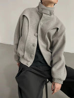 Thickened Wool High-Collar Jacket