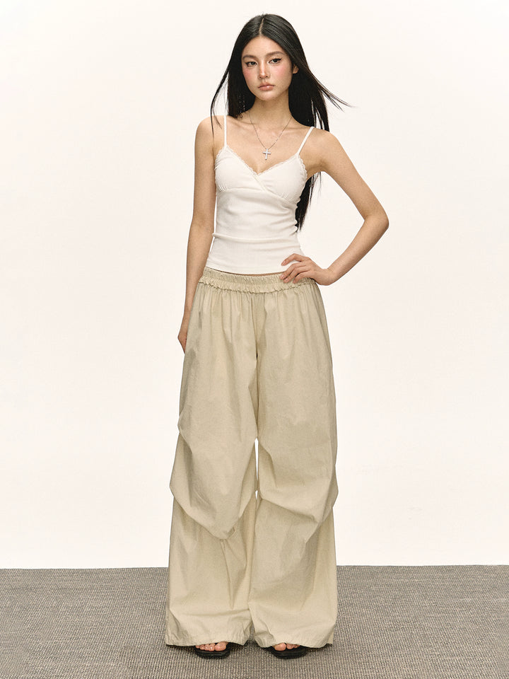 Retro Wide Leg Casual Pants