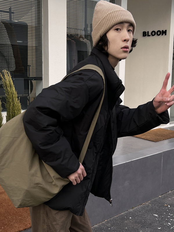 Large-Capacity Canvas Messenger Tote Bag