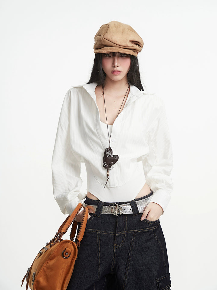 Langermet jumpsuit slim skjorte 