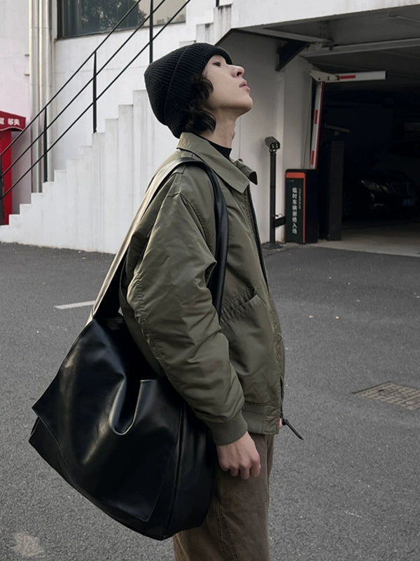 Large PU Leather Shoulder Bag