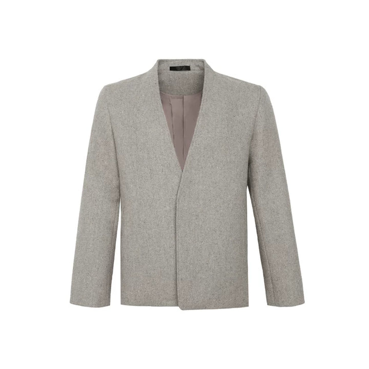 Oversized Wool Blend Suit Jacket