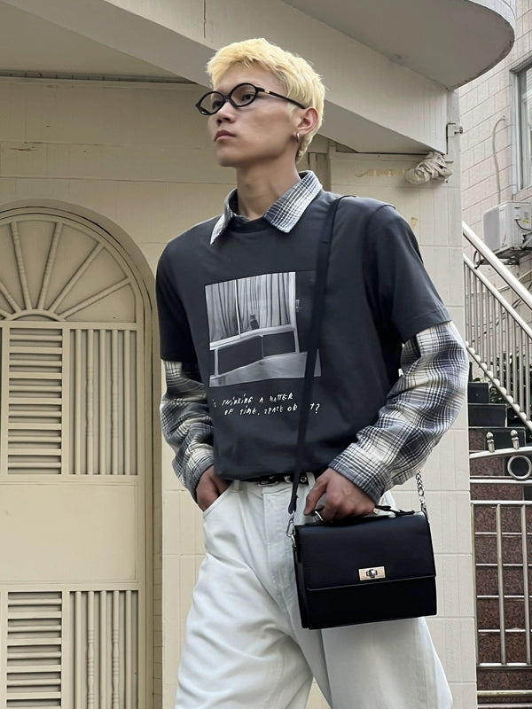 Black Crossbody Flap Bag