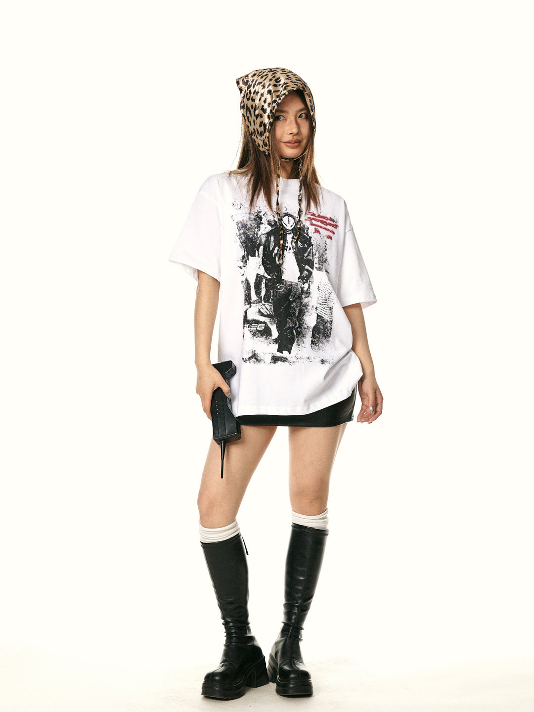 Loose Cotton Graphic Short Sleeve T-shirt