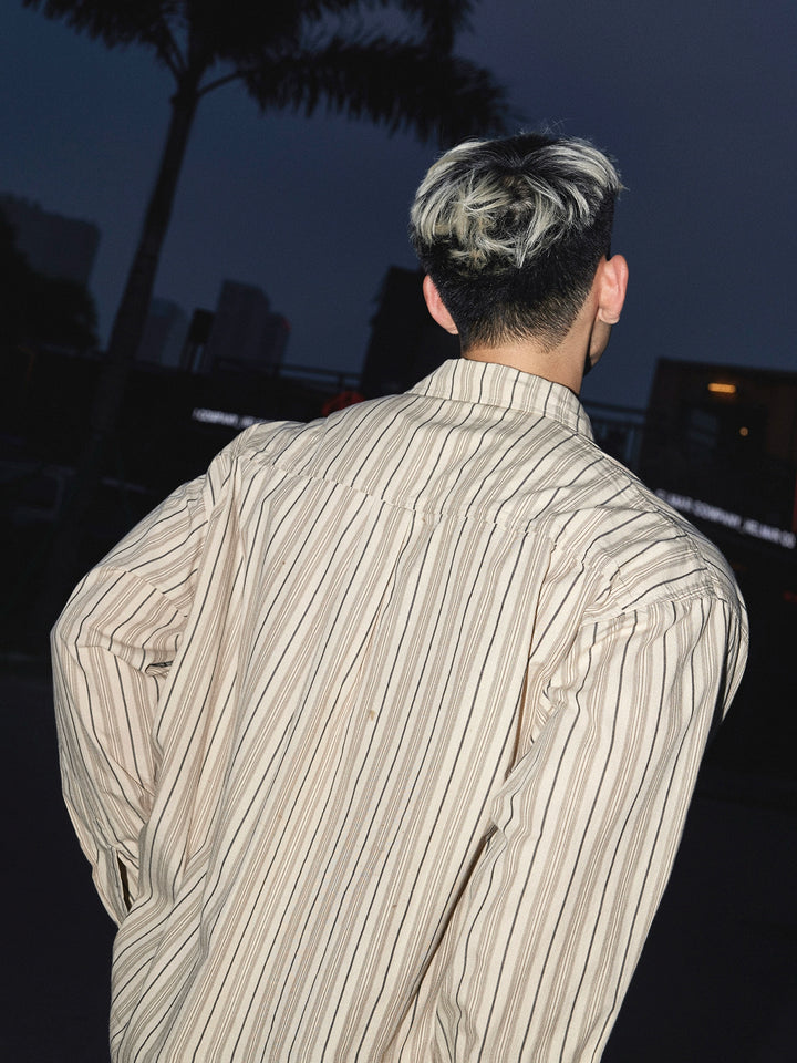 Striped Long Sleeve Casual Shirt