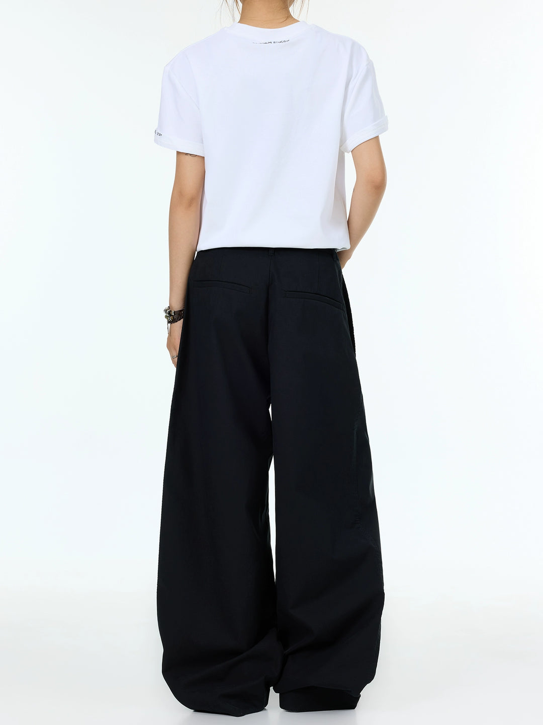 Pantalones Casual Rectos de Pierna Ancha Retro 