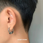 Titanium Steel Non-Pierced Stud Earrings