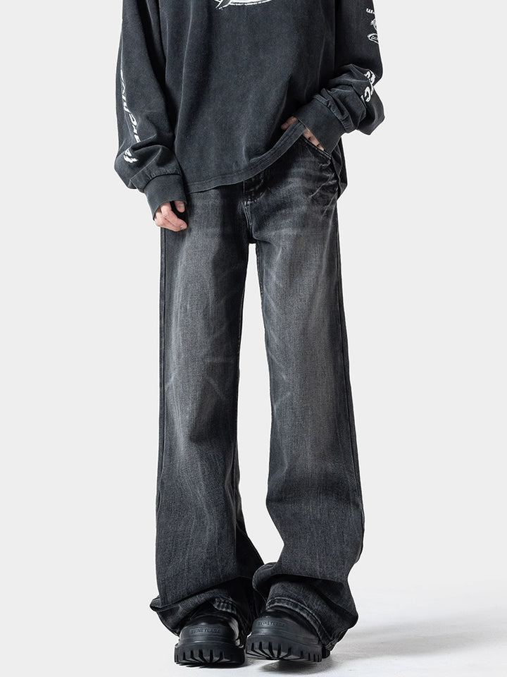 Straight-Fit Denim Pants