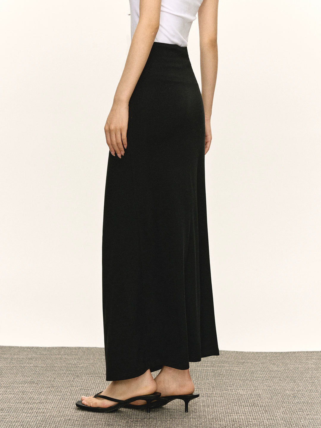 Retro High Waist Maxi Hip Skirt