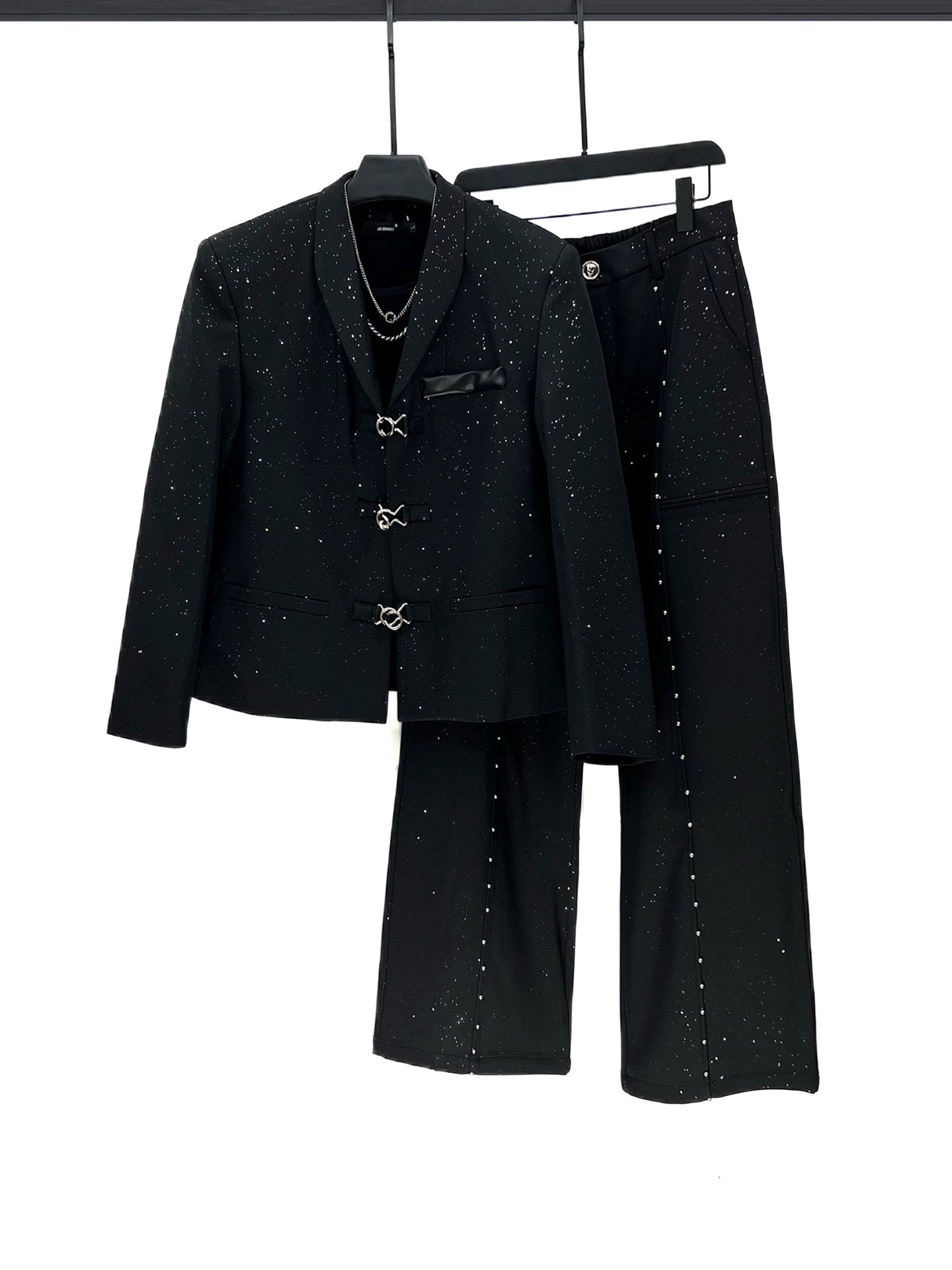 Yıldız Süslemeli Kısa Takım Şort Pantolon Seti 