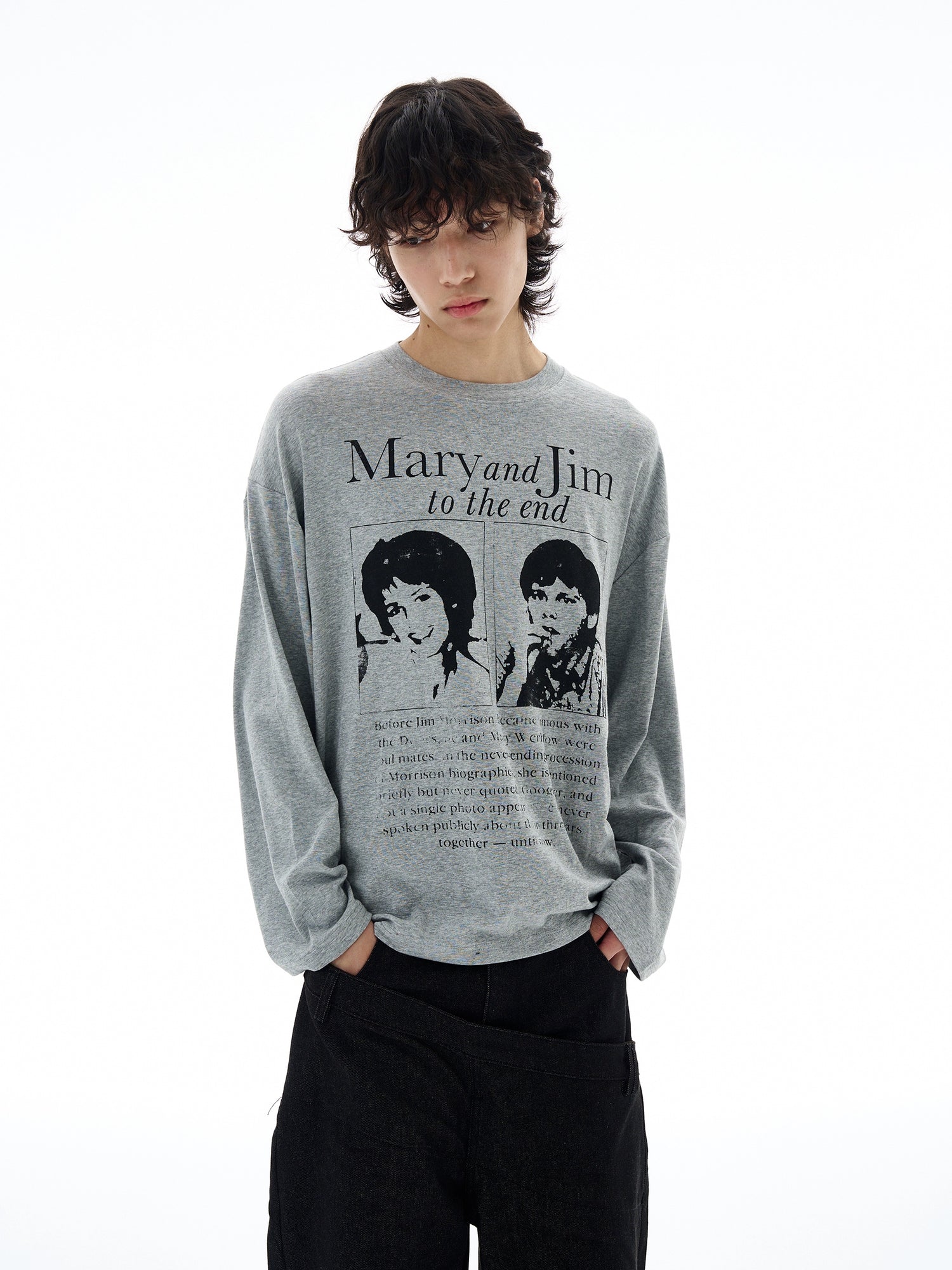 Graphic Knit Bottoming Shirt