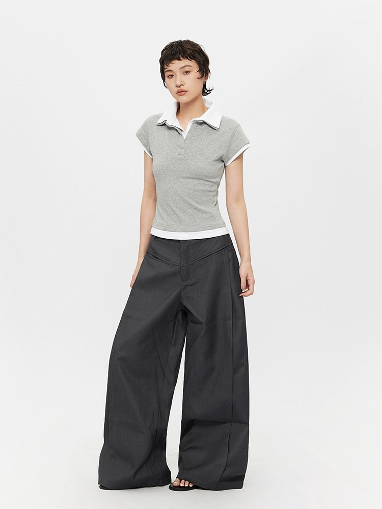 Short Sleeve Polo Slim Fit Top