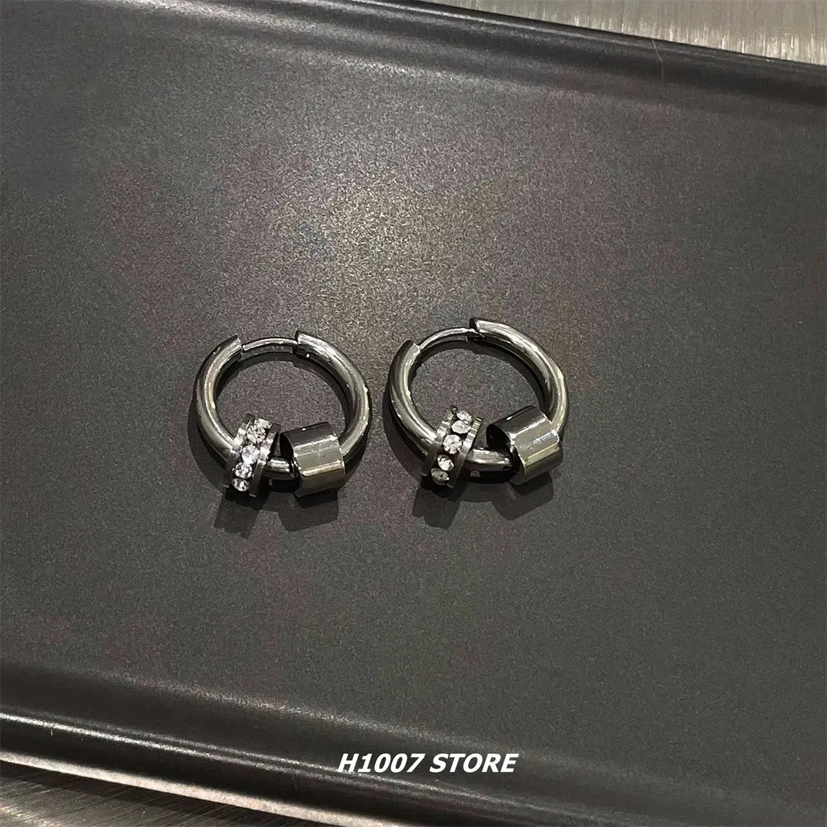 Titanium Steel Non-Pierced Stud Earrings