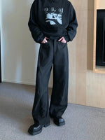 Wide-Leg Drape Pants