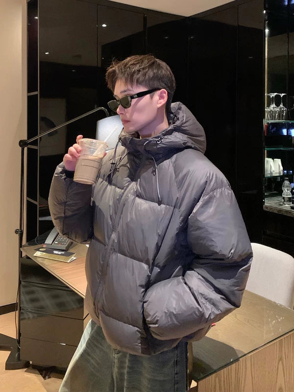 Kapuze 90% Entendaunen Pufferjacke 