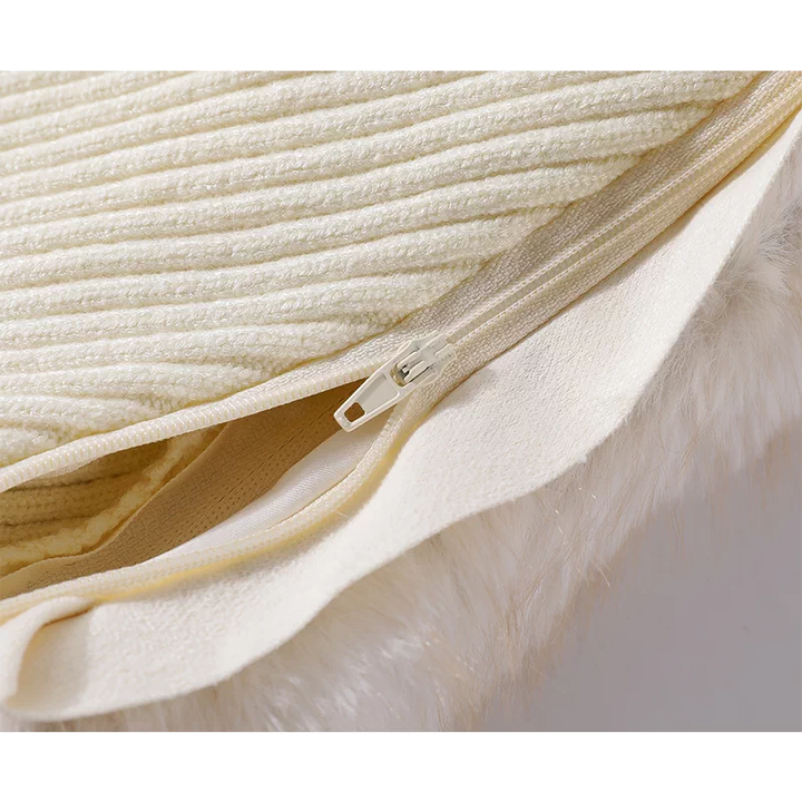 Chaqueta de manga de punto con parche de piel sintética 