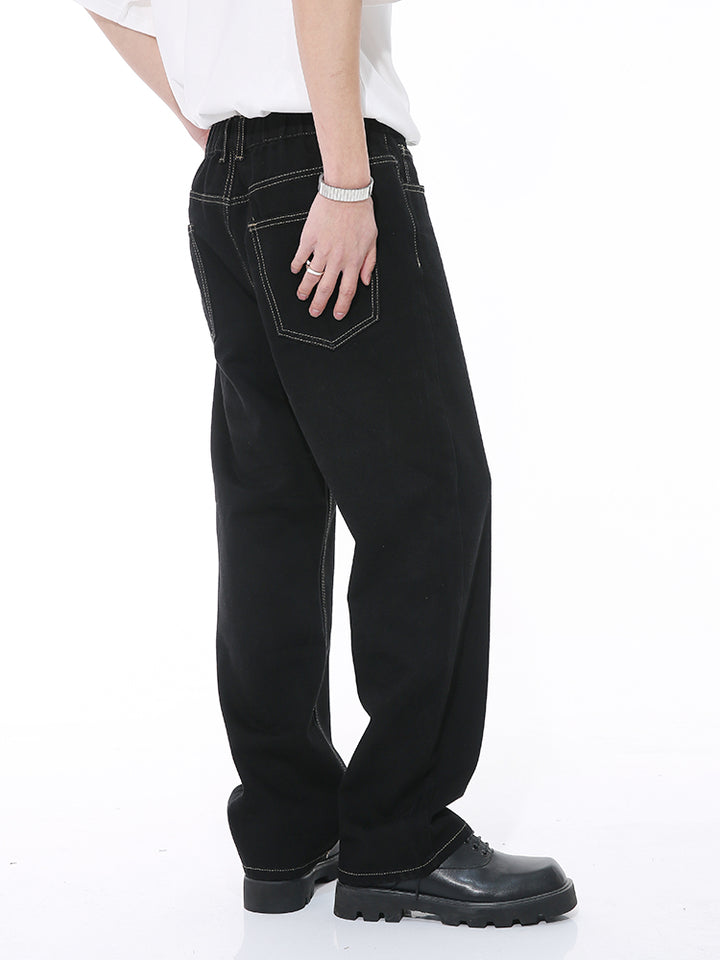 Koreanische Stil lockere Jeans 