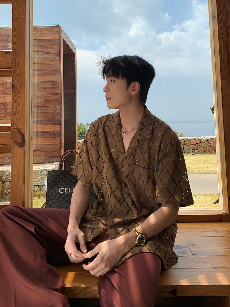 قميص قصير الأكمام من حرير الجليد القابل للتنفس 