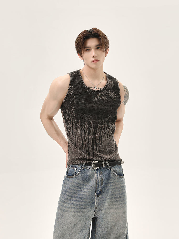 Washed Gradient Vest Top