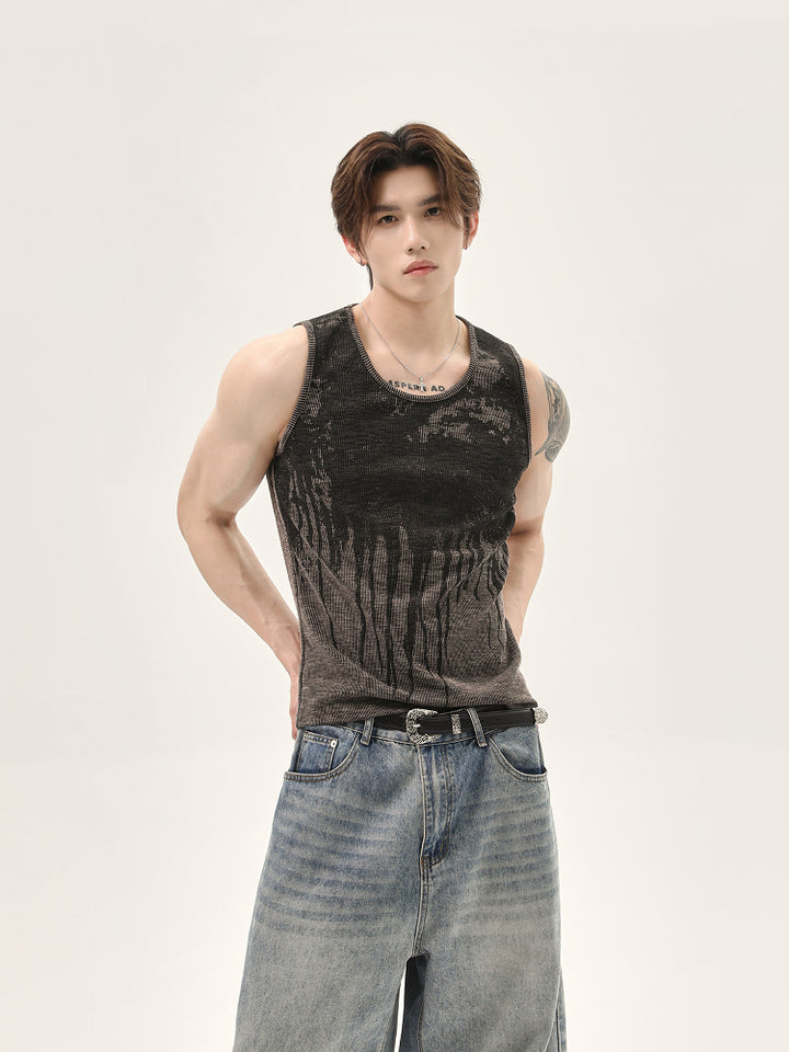 Washed Gradient Vest Top