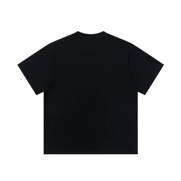 Butterfly Print Loose Fit Short Sleeve T-shirt