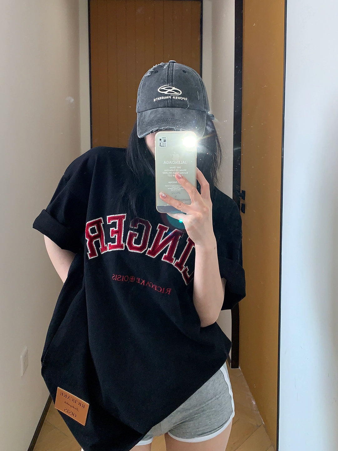 Loose Embroidered Short-Sleeve T-Shirt