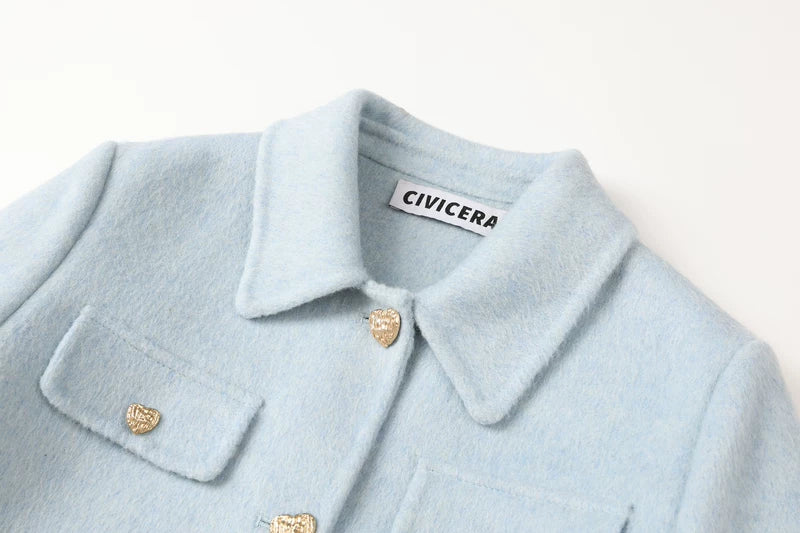 Double-Faced Wool Short Jacket