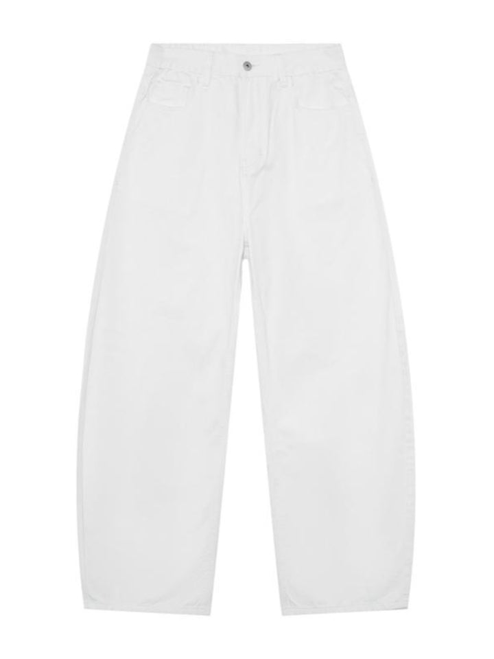 Wide-Leg Casual Jeans