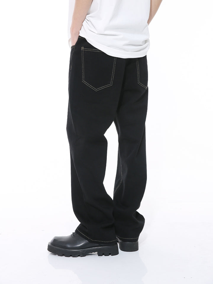 Koreanische Stil lockere Jeans 