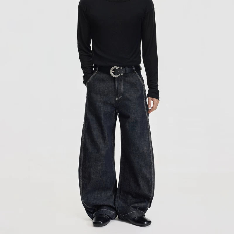 Ham Denim Geniş Paça Kot Pantolon 