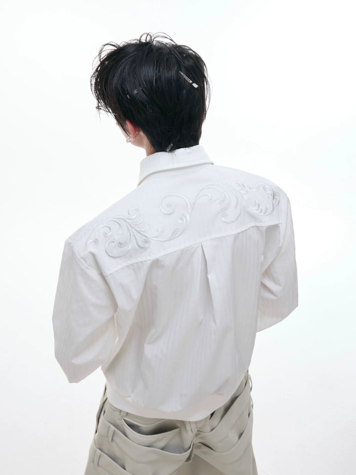 Embroidered Palace Style Short Shirt