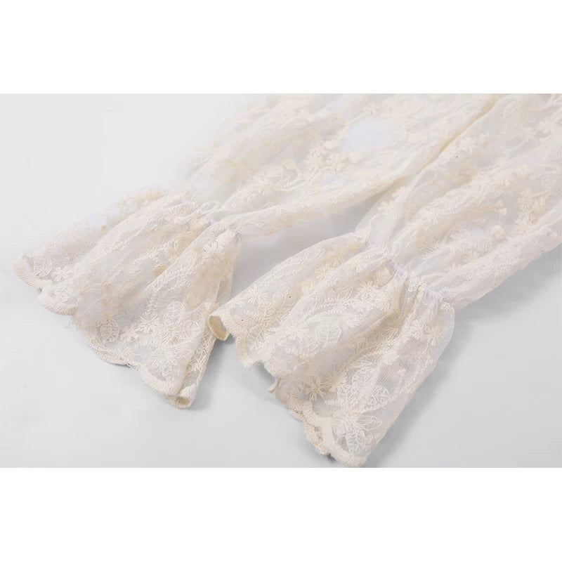 Peter Pan Collar Lace Blouse