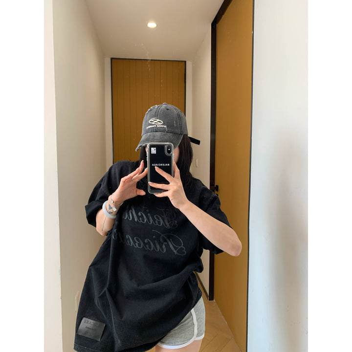 Letter Print Oversized T-Shirt