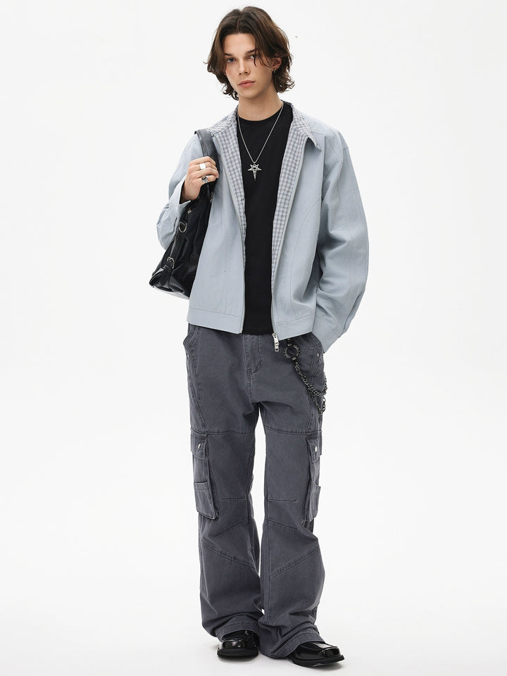 Veste Harrington à col montant et fermeture éclair 