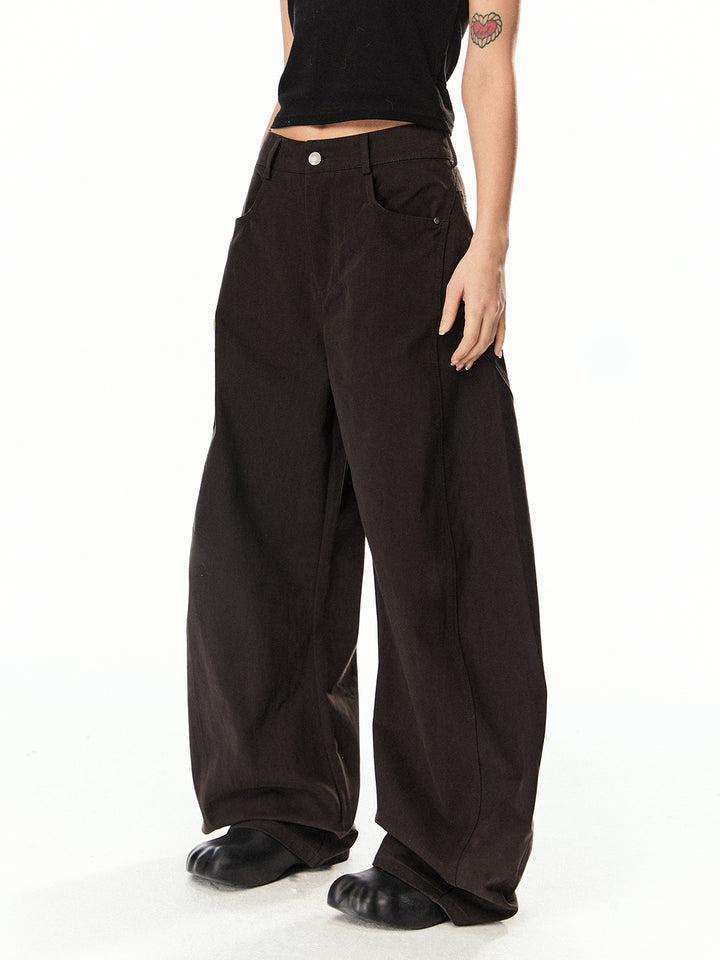 Weite Leg Casual Scimitar-Hosen 