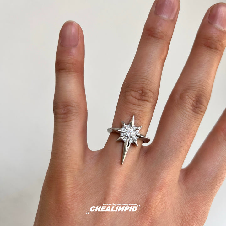 Zircon Open Adjustable Ring