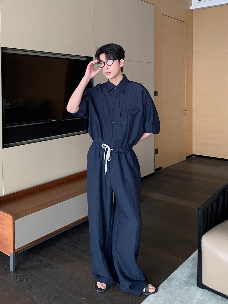 Linen Shirt and Pants Set