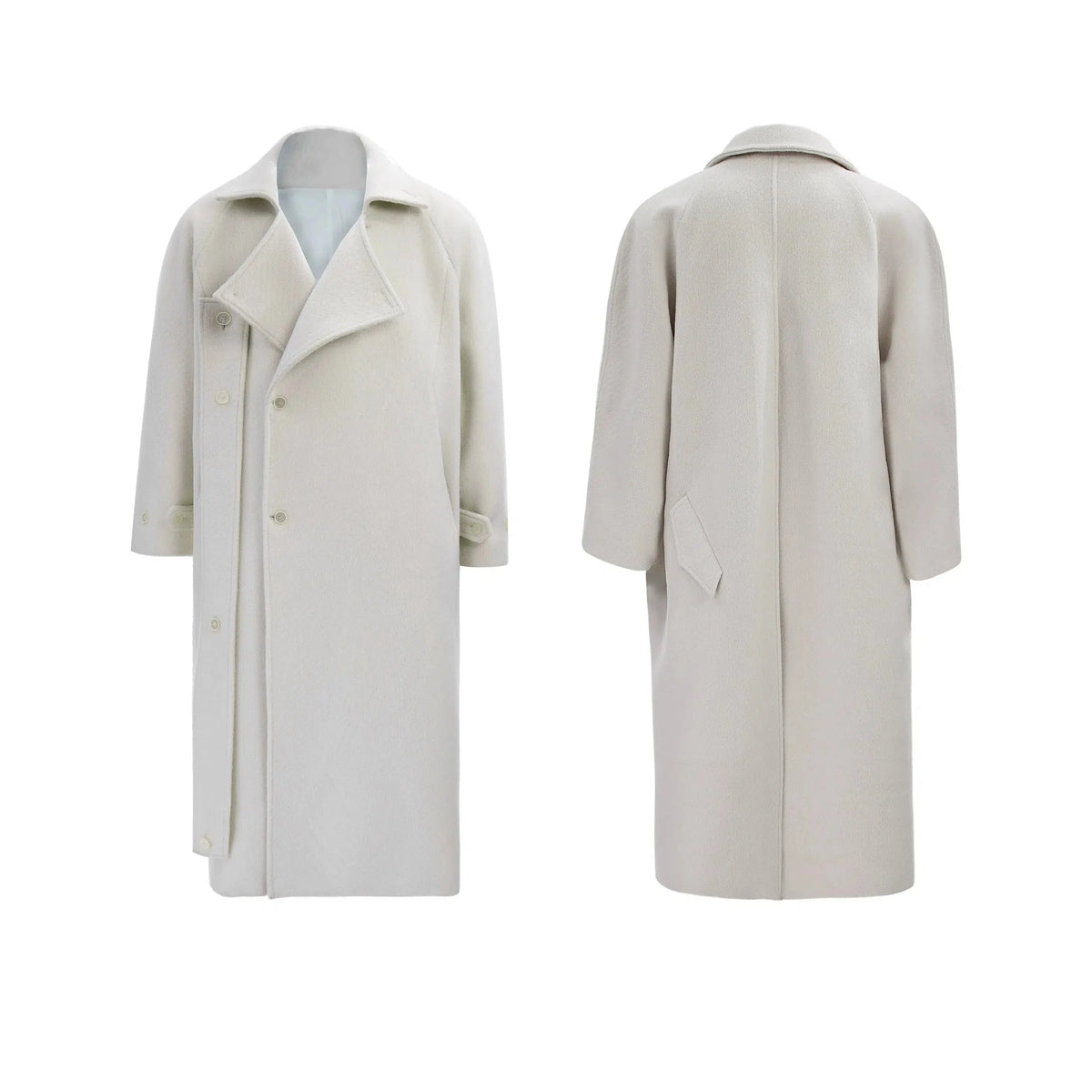 Heavyweight Woolen Knee-Length Coat