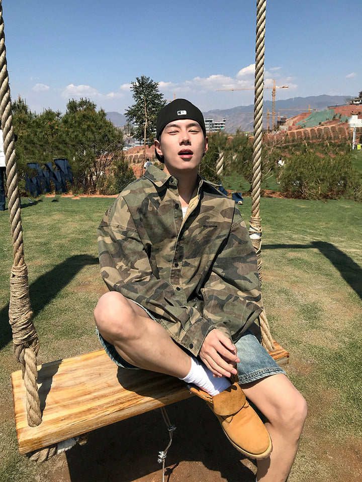 Loose-fit Camouflage Shirt