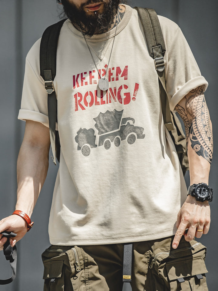 レトログラフィティショートスリーブTシャツ 