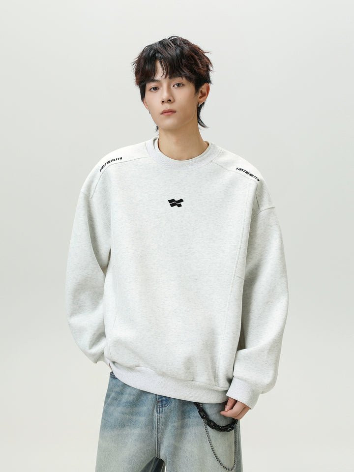 Logo Crew Neck Casual Sweatshirt Pullover 