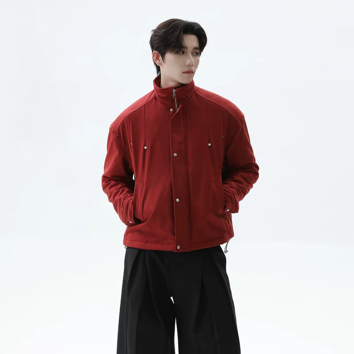 Stand Collar Insulated Flight Jacket