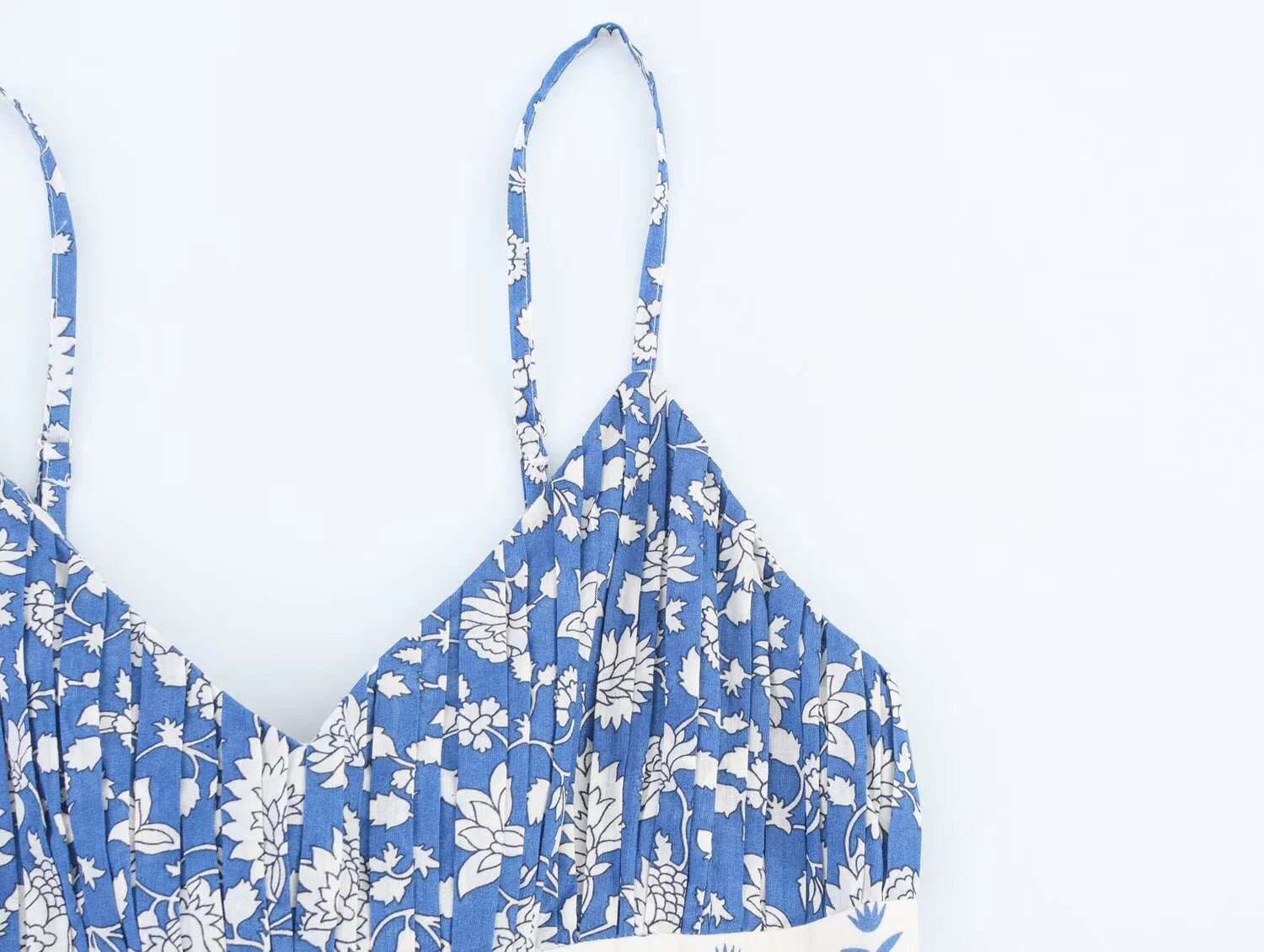 Patchwork Print Layered Sundress with Straps