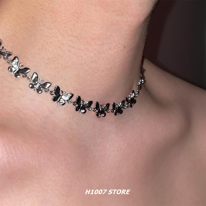 Butterfly Metal Clavicle Necklace