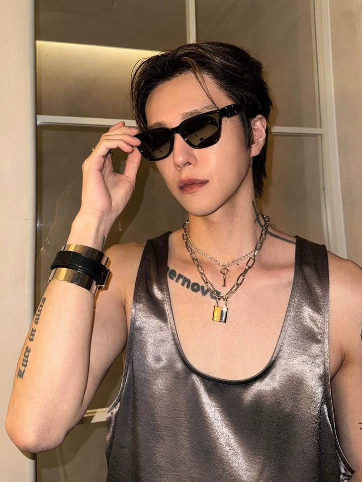 Lock Pendant Chain Necklace