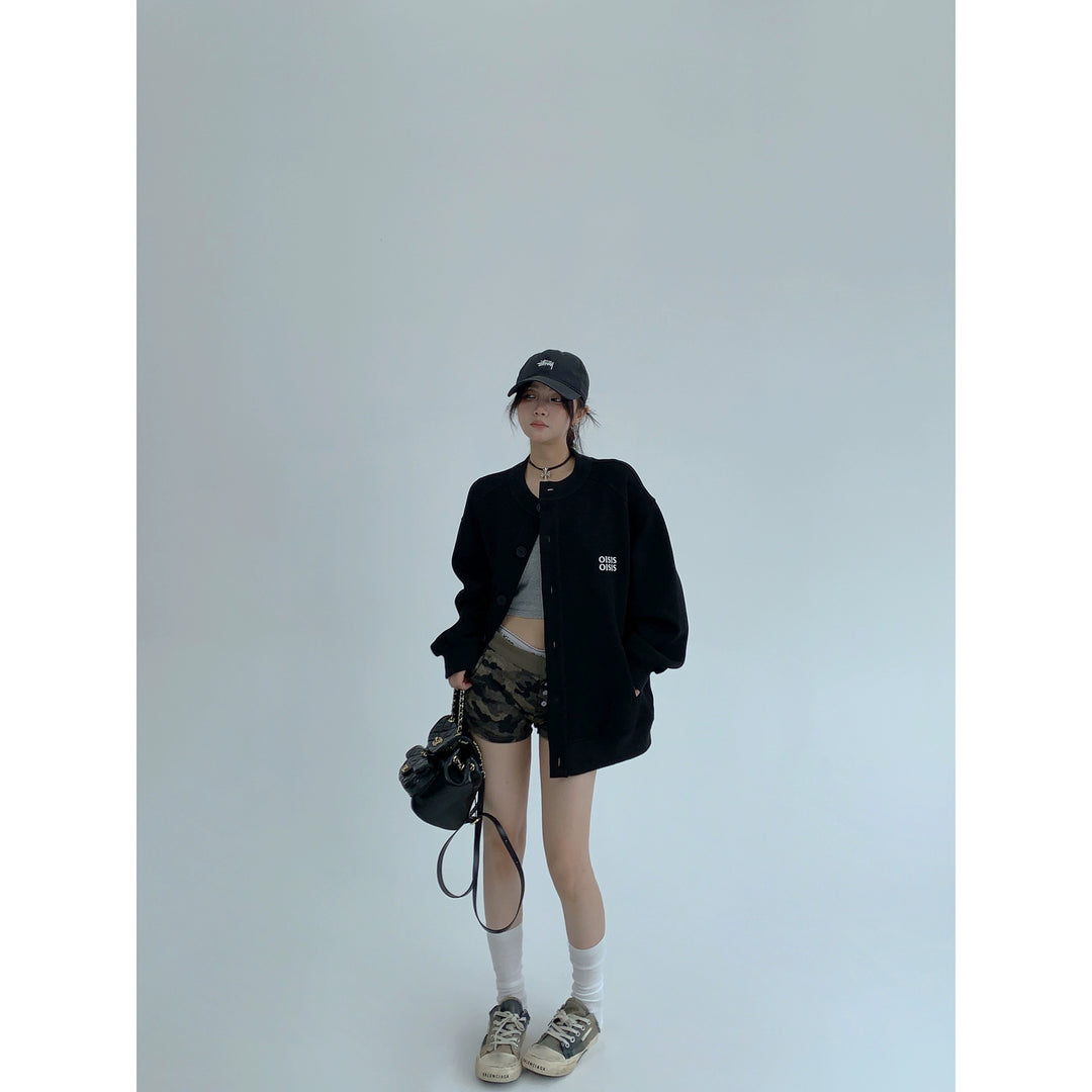 Loose Round Neck Jacket