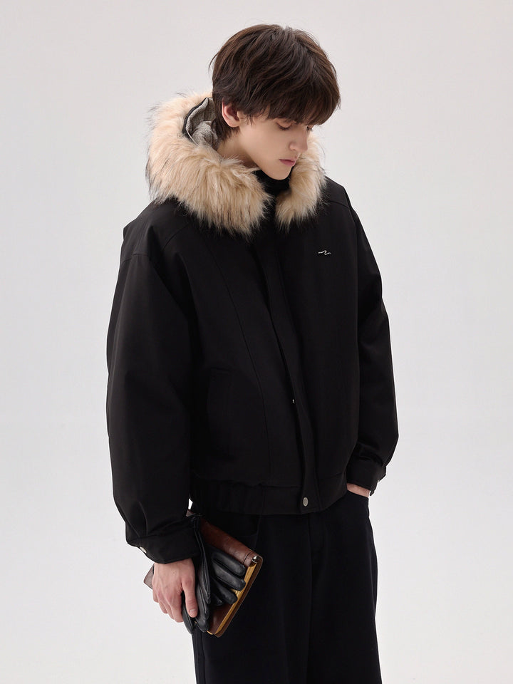 Detachable Fur Collar Down Jacket