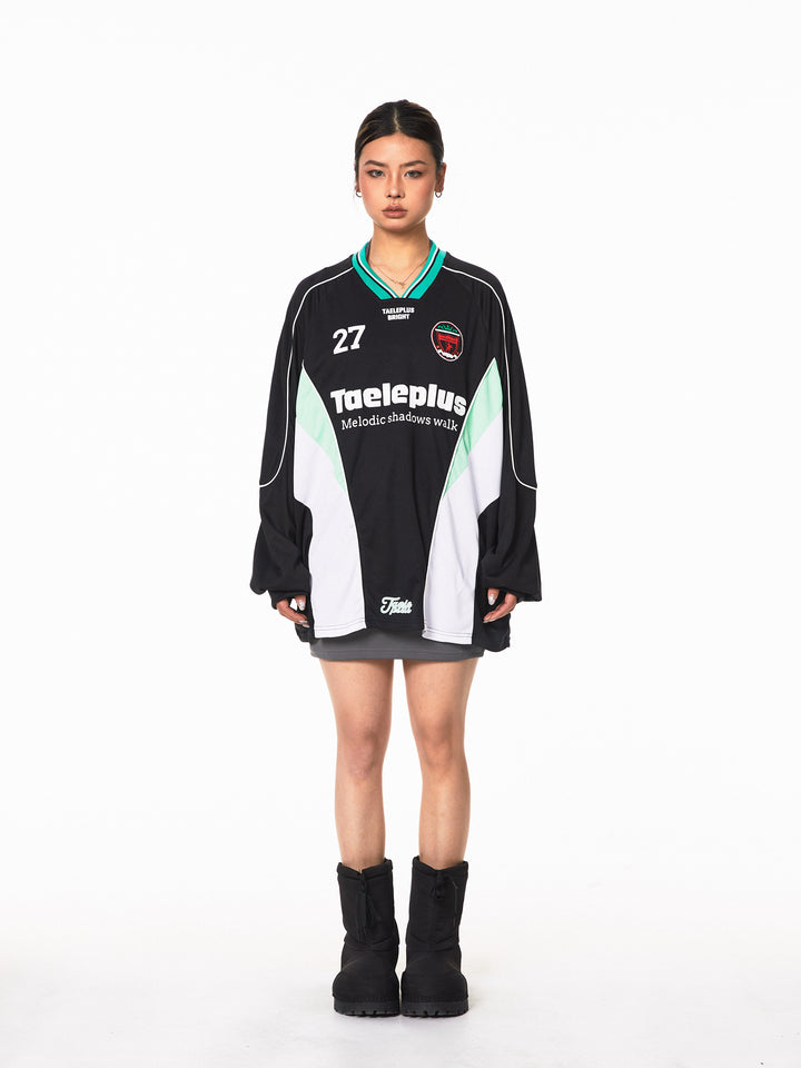 Sports Jersey Long-Sleeve Retro Top