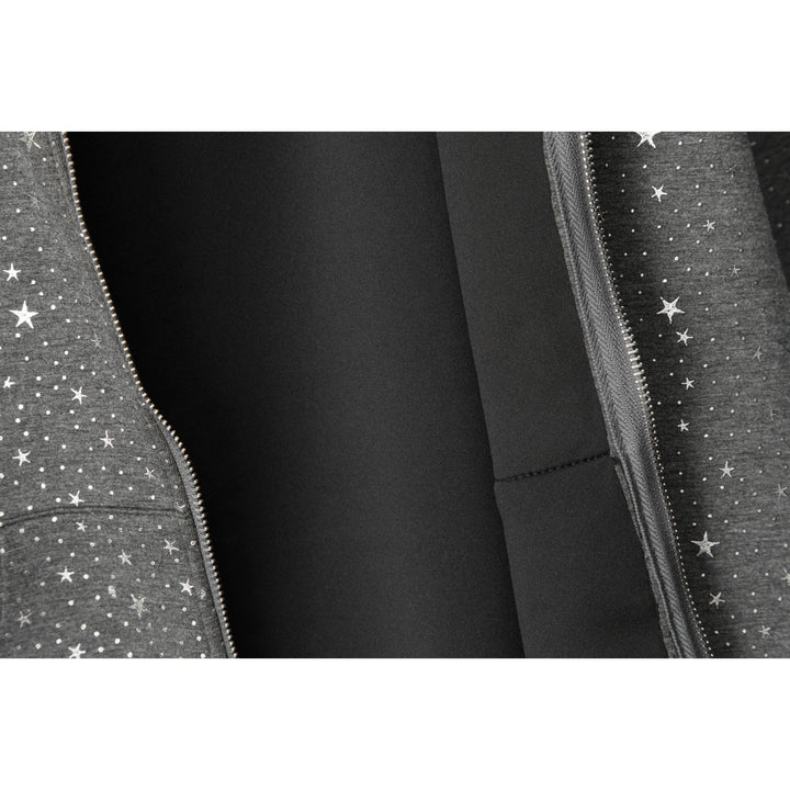 Sudadera con capucha y cremallera de cielo estrellado 