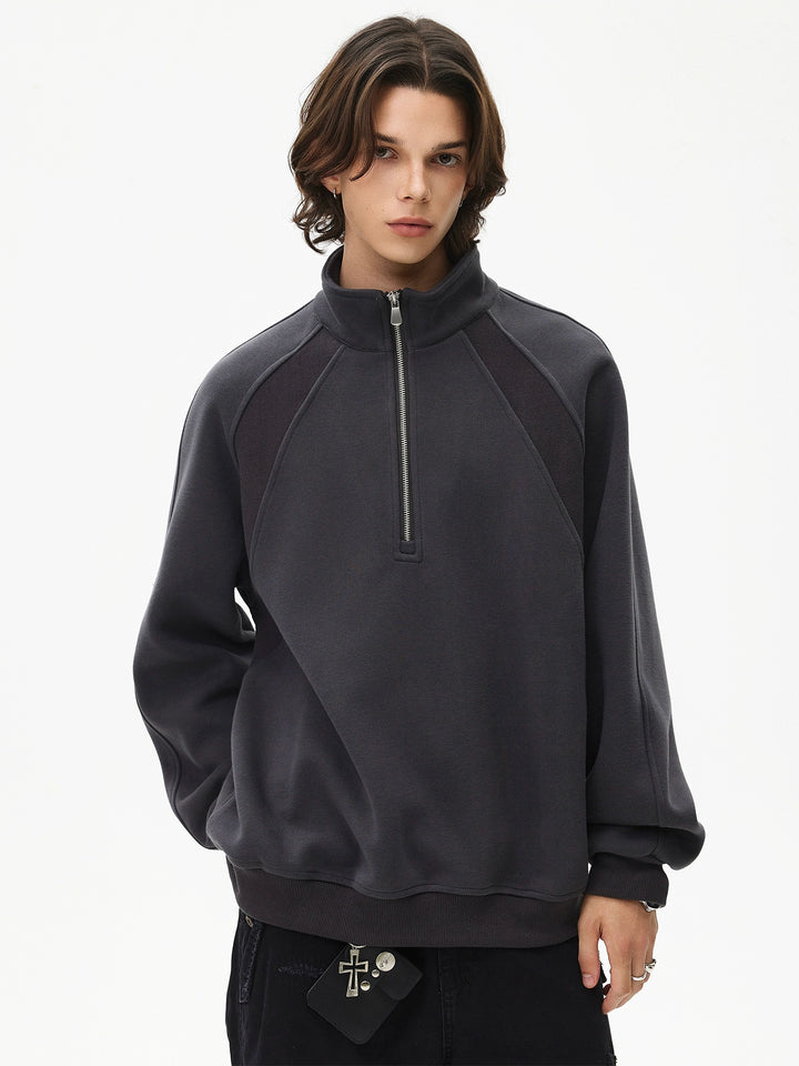 Half Zip Casual Sweatshirt